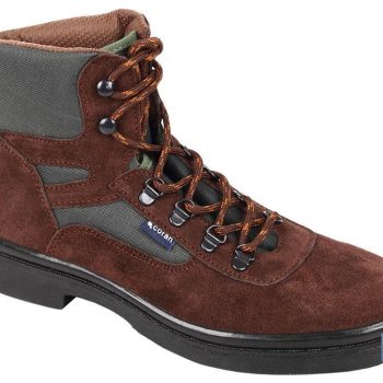 Bota Trekking - Color Marrón - Lona y Tela Acolchada - Modelo Odiel - Suela de Caucho