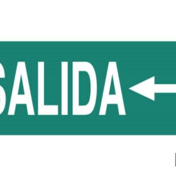 Señal "Salida" izquierda |Mínimo 10 unidades